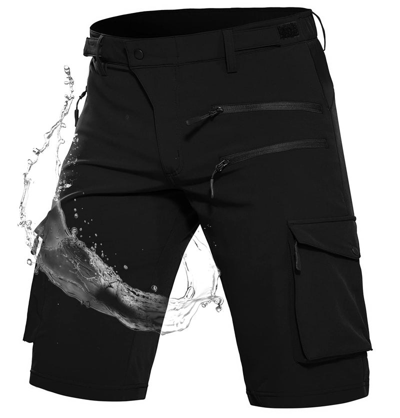 Wespornow Men's-Hiking-Shorts Tactical Shorts Lightweight-Quick-Dry-Outdoor-Cargo-Casual-Shorts for Hiking (Black, XX-Large) - Image 1
